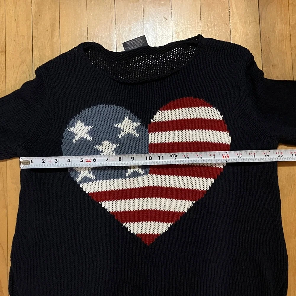 Wooden Ships Americana Heart Sweater - Picture 9 of 10
